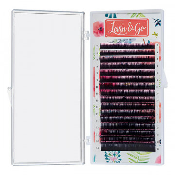 Омбре ресницы Lash&Go (розовый кончик)