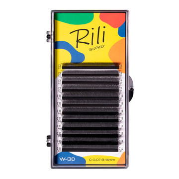 Ресницы черные Rili в...