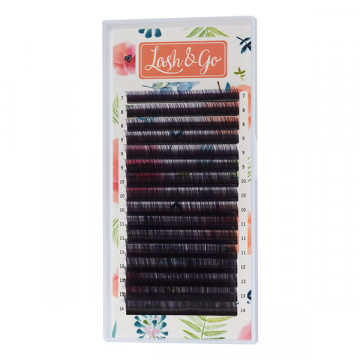Омбре ресницы Lash&Go (фиолетовый кончик)